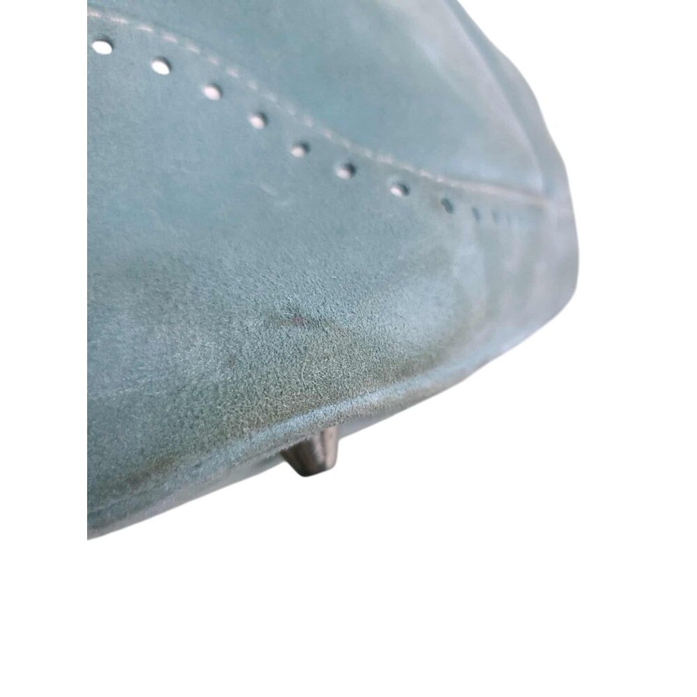 COACH Vintage Hamptons Aquamarine  Y2K Suede Satchel with Wristlet - Picture 10 of 13